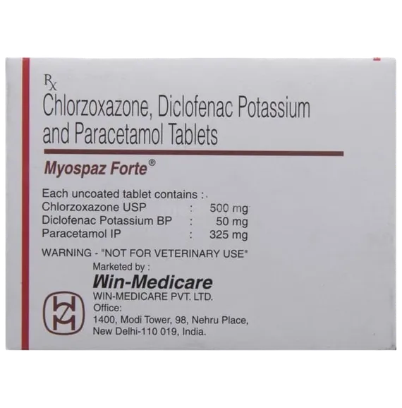 myospaz forte tablet 10's